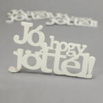  Fa "Jó, hogy jöttél! " felirat koszorúra fehér 9x14, 5cm 3db/csomag - papelito