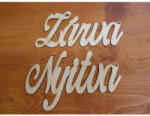  Natúr fa - "Zárva-Nyitva" tábla írott 10x20cm - papelito