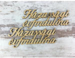  Natúr fa - "Házassági évfordulóra" 13cm 2db/csomag - feliratként és tábladíszként