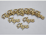  Natúr fa - "Papa" felirat 10db/csomag - papelito