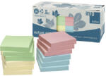 Info Notes Jegyzettömb öntapadó, 75x75mm, 12x100lap, újrahasznosított Info Notes, sárga, zöld, kék, rózsaszín (5654-88BOX) - iroszer24