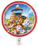 Mancs Őrjárat Rescue Heroes papírtányér 8 db-os 23 cm FSC (PNN95597) - oliviashop