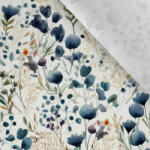 Takoy Prémium pamut NELA mini kék virágok Sara