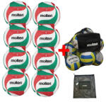 Molten Pachet 8 mingi volei Molten V5M2000-L, LIGHT, usoara cu sac transport (8xV5M2000-L+SPB)