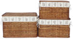 Bizzotto Set 3 cosuri Jeremy 56x31x33 cm, 61x36x38 cm, 66x41x43 cm (0402419)