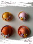 kezmuves-hobby. hu Mini kalapok 2. - Quilling hűtőmágnes