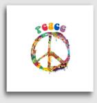 Los Polos Peace jeles vászonkép