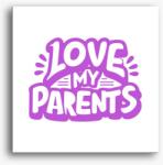 Los Polos Love my Parents lilás vászonkép