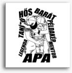 Los Polos Apa ölel kisfiút Hős Barát Példakép vászonkép