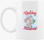 Los Polos Boldog Karácsonyt nyuszi hópihével gyerek bögre
