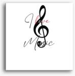 Los Polos I love music vászonkép