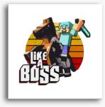 Los Polos Minecraft Like a boss vászonkép