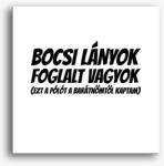 Los Polos Bocsi lányok foglalt vagyok páros vászonkép