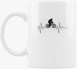 Los Polos Biciklis szívhang bögre