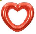  Lufi szív 98x98 cm piros (DP226)