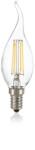 Ideal Lux 188911 LED izzó Filament BA35 1x4W | E14 | 520lm | 3000K - szabályozható, átlátszó