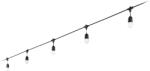 Ideal Lux 159836 kültéri függő fényfüzér 5x15W|E27|IP44 - fekete