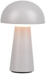 TRIO R52176177 LED kültéri asztali lámpa Lennon 1x2W | 180lm | 3000K | IP44 - 4 fázisú érintőképernyős kapcsoló, akkumulátor, USB, szürke