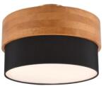 TRIO 611500202 mennyezetre szerelhető lámpa Seasons 2x40W | E14 - fekete, fa
