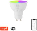 Immax NEO 07724L LED intelligens izzó 1x3, 5W | GU10 | 350lm | 2700-6500K | CCT | RGB - szabályozható, fehér