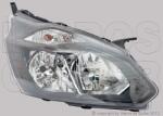 Ford Transit Custom 2012-2017 - Fényszóró H7/H15 jobb+DRL fekete h. (motorral) DEPO