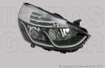 Renault Clio 2012-2016 - Fényszóró H1/H7 jobb króm h. (motorral) TYC