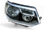 VW T5 2009-2014 Transporter - Fényszóró H7/H15 jobb, fekete h. (motorral) TYC