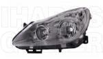 Opel Corsa D 2006-2014 - Fényszóró H7/H1 bal, króm házas (motorral) TYC