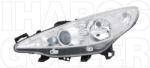 Peugeot 207 2006-2013 - Fényszóró 2H7/H1 bal, proj. (motorral) TYC