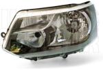 VW T5 2009-2014 Caravelle/Multivan - Fényszóró H4 bal, fekete h. (motorral) TYC