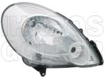 Renault Kangoo 2008-2013 - Fényszóró H4 jobb króm házas (motoros) TYC