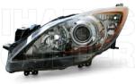 Mazda 3 2011-2013 - Fényszóró H11/HB3 bal, fekete h. (motoros) DEPO