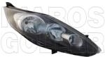 Ford Fiesta 2008-2013 - Fényszóró H1/H7 jobb, fekete h. (motorral) TYC