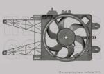 Fiat Punto 2009-2011 EVO - Hűtőventill. kpl. (1.2, 16V +AC, 2pól. ovál csat. )