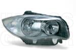 BMW 1 2007-2011 E87/E81 - Fényszóró 2H7 jobb, fek. h. -09.03. (motoros) TYC