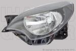 Renault Twingo 2012-2014 - Fényszóró H4 bal, fekete házas (motoros) TYC
