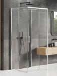 NEW TRENDY Prime cabină de duș 100x90 cm dreptunghiular crom luciu/sticlă transparentă K-0903 (K0903)