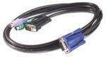 APC KVM PS/2 Cable - 3 ft (0.9 m) Negru 0, 91 m (AP5264)