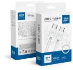 Blue Star kábel Type C - Type C 6A 60W QC4.0 Q28 1 m fehér