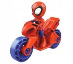 Hasbro Interactive Figurina Hasbro Spidey and His Amazing Friends, 6.5cm, set cu vehicul Figurina