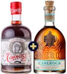  Canerock Rum 0, 7 l 40% + The Colonist Black Spiced 0, 7l 40% szett