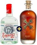 Bumbu Rum 0, 7l 40% + The Colonist White Rum 0, 7l 40% szett