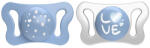 CHICCO Physio Micro szilikon cumi 0-2m fiú 2 db - vital24