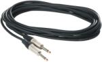 RockCable RCL 30206 D6 Hangszerkábel, egyenes TS, 6 m, aranyozott csúcs, fekete (RCL 30206 D6)