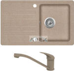 Evido Home 45S gránit mosogató avena EVIDO PINGUIN álló gránit csapteleppel (442007SET)
