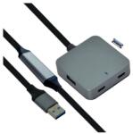 VALUE Hub USB 3.2 USB-C - USB-A - 2x USB-A, 2x USB-C 10m, fekete 12.99. 1125-10 (12.99.1125-10)