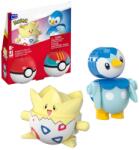 Mega Pokemon, Pokeball Piplup si Togepi, 2 figurine, set de constructie, 41 piese