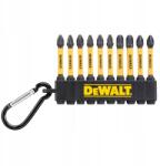 DEWALT DT7274 Kereszthornyos Bitkészlet 10DB-OS Karabinerrel PH2x2 PZ2x6 PZ3x2 (DT7274)