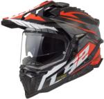 LS2 MX701 Explorer Spire enduro motoros bukósisak szürke-piros