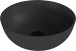 SAPHO BANERA ROUND öntöttmárvány mosdó, átm: 39cm, matt antracit (14337.51) (14337.51)